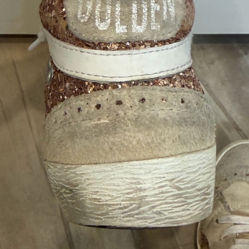 Golden Goose Women's Mid Star with pink glitter - Picture 10 of 10